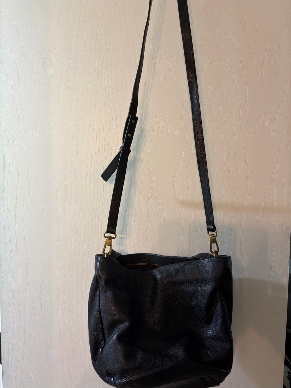 The Sak Black Leather Shoulder Bag